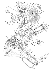 Yanmar Engine And Transmission Accessories Diagram and Parts List for 46G 4X4-1I029Z-1H020Z-37BKD710 Cub Cadet Lawn Tractor Accessories
